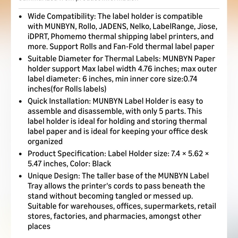 Munbyn Double LabelWriter Holder - Picture 5 of 5